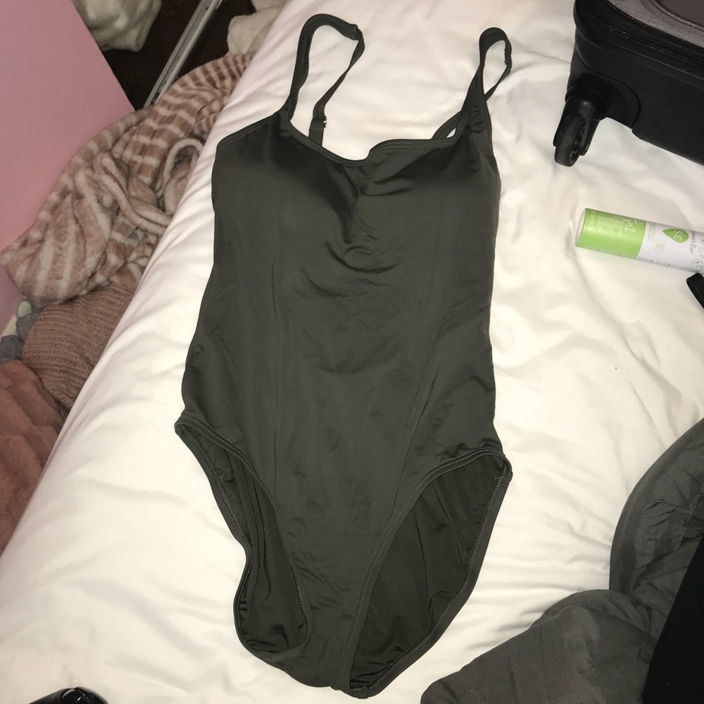 Micheal Kors army green one piece swimsuit